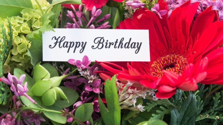 Birthday Flower Card Messages